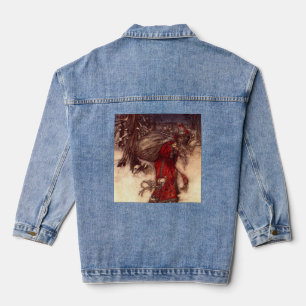 Santa Claus Arthur Rackham Denim Jacket