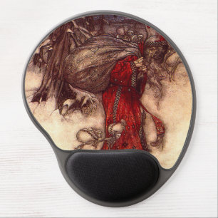 Santa Claus Arthur Rackham Gel Mouse Pad