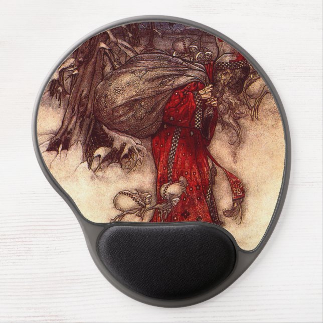 Santa Claus Arthur Rackham  Gel Mouse Pad (Front)