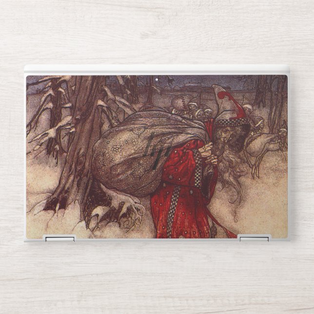 Santa Claus Arthur Rackham  HP Laptop Skin (Front)