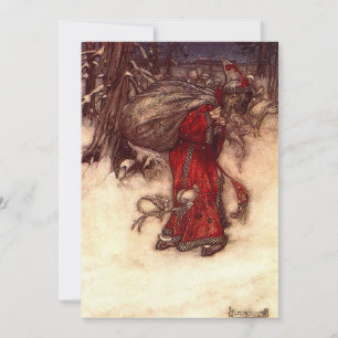 Santa Claus Arthur Rackham Invitation