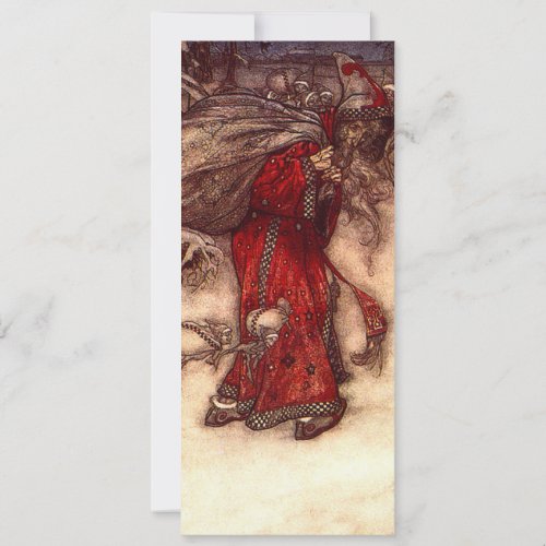 Santa Claus Arthur Rackham  Invitation