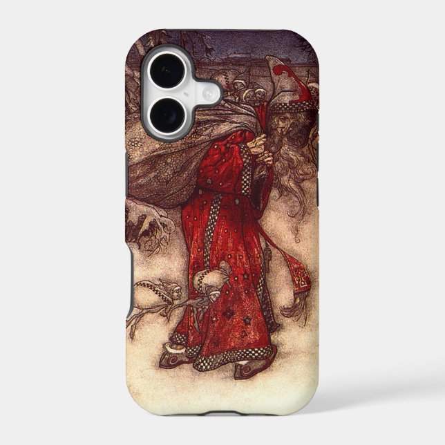 Santa Claus Arthur Rackham  Iphone Case (Back)