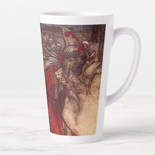 Santa Claus Arthur Rackham  Latte Mug (Right)