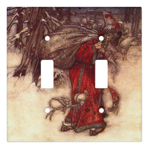 Santa Claus Arthur Rackham Light Switch Cover