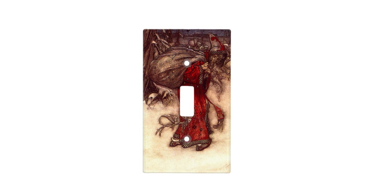 Santa Claus Arthur Rackham Light Switch Cover | Zazzle