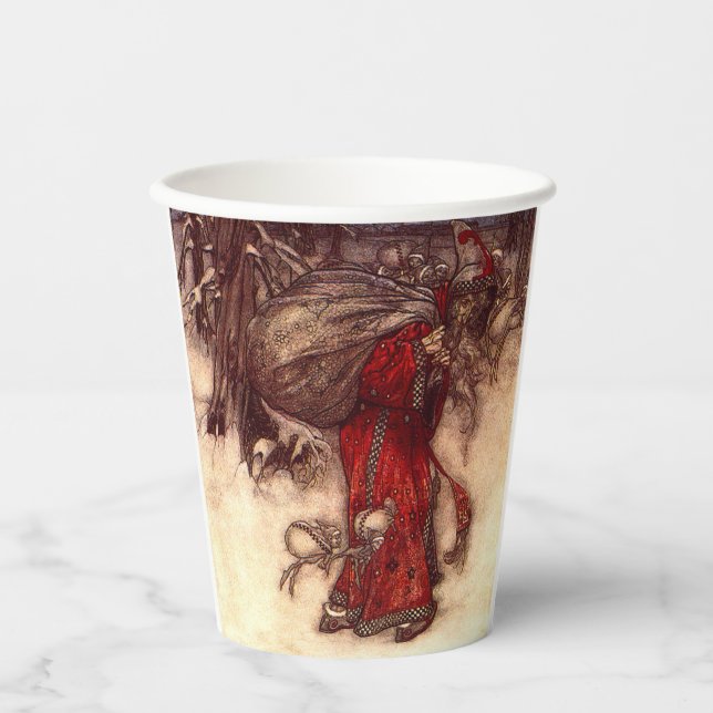 Santa Claus Arthur Rackham  Paper Cups (Front)