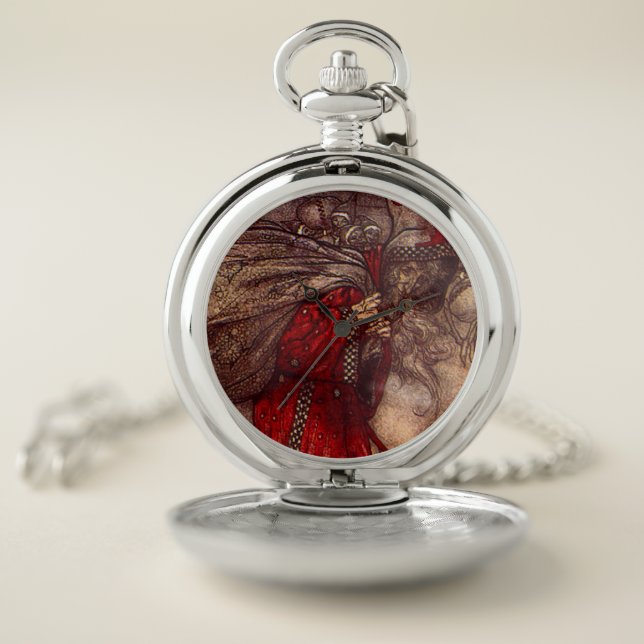 Santa Claus Arthur Rackham  Pocket Watch (Inside)