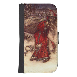 Santa Claus Arthur Rackham  Galaxy S4 Wallet Case