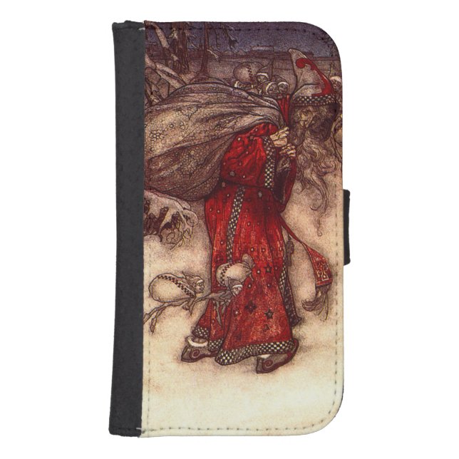Santa Claus Arthur Rackham  Samsung Galaxy Wallet Case (Front)