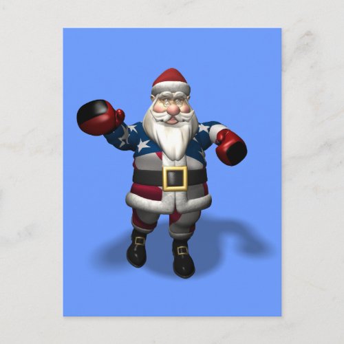 Santa Claus At Boxing Day Holiday Postcard