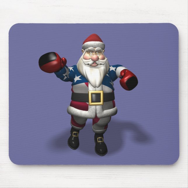 Santa Claus At Boxing Day Mouse Pad (Front)