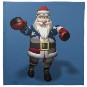 Santa Claus At Boxing Day Napkin