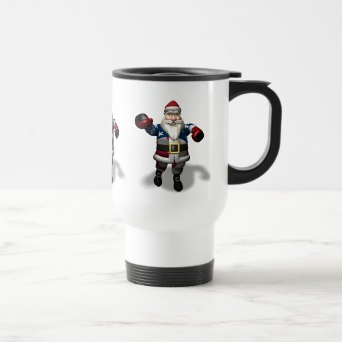 Santa Claus At Boxing Day Travel Mug