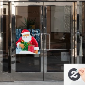 Santa Claus at Christmas in  the snow