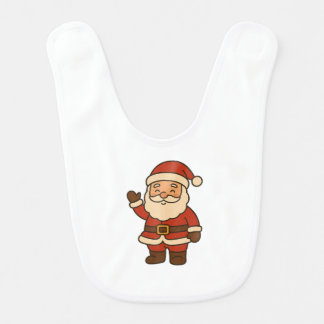 Santa Claus Baby Bib | Cute Christmas Bib for Babi