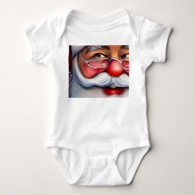 Santa Claus Baby Bodysuit (Front)