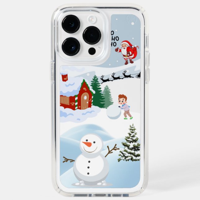 Santa Claus back  christmas  Speck iPhone Case (Front)