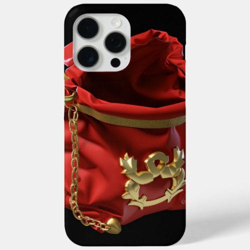santa claus bag 3d render game art minimalism  iPhone 15 pro max case
