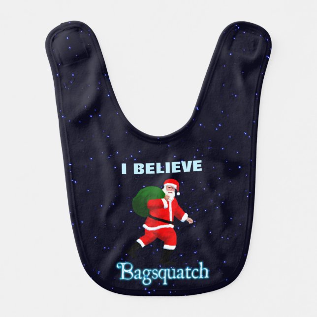 Santa Claus - Bagsquatch Baby Bib (Front)