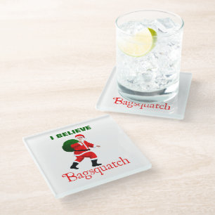 Santa Claus - Bagsquatch Glass Coaster