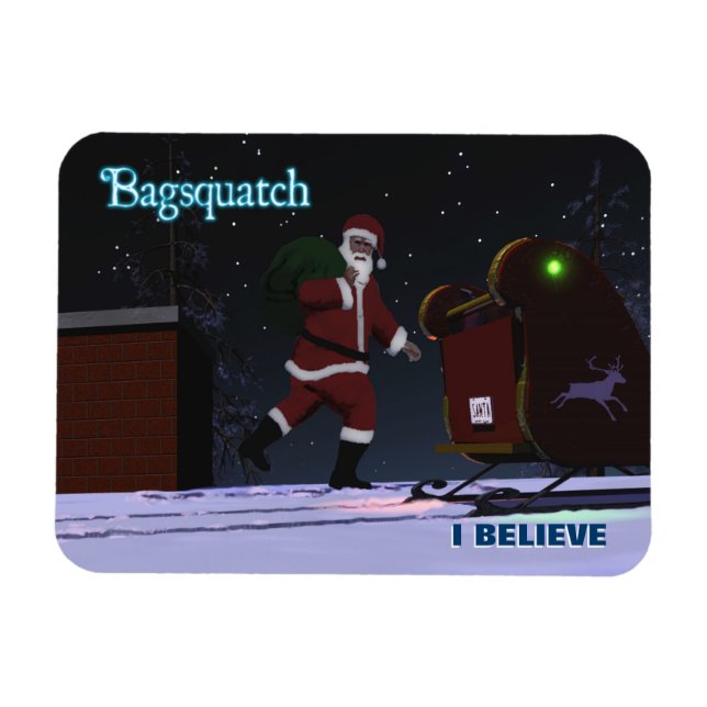 Santa Claus - Bagsquatch Magnet (Horizontal)