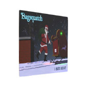 Santa Claus - Bagsquatch Metal Print (Angled)