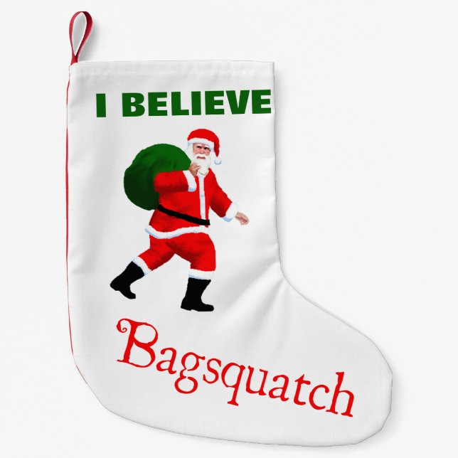 Santa Claus - Bagsquatch Small Christmas Stocking (Front)