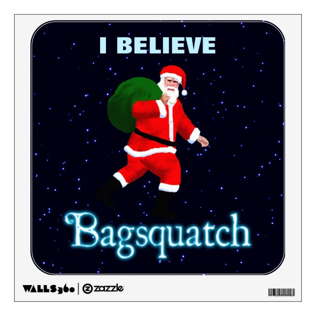 Santa Claus - Bagsquatch Wall Sticker (Front)