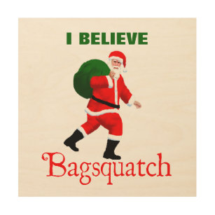 Santa Claus - Bagsquatch Wood Wall Decor