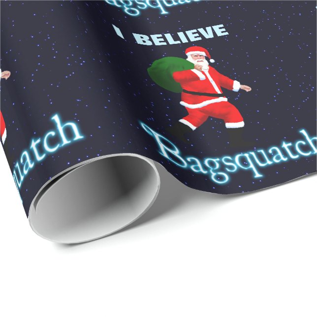 Santa Claus - Bagsquatch Wrapping Paper (Roll Corner)