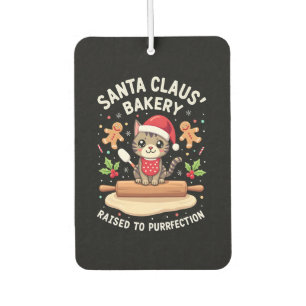 Santa Claus Bakery Kneaded To Purrfection Christma Air Freshener