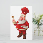 Santa Claus Bakes Gingerbread Men (Standing Front)