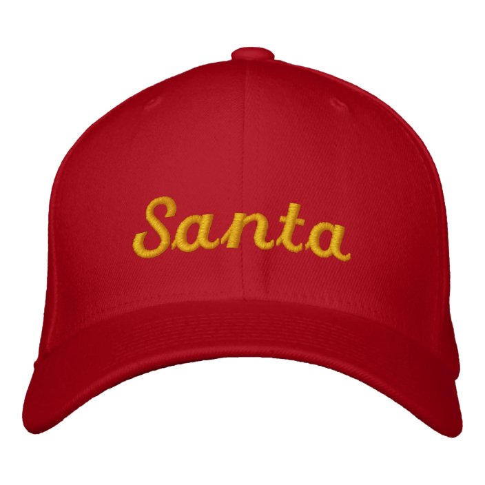 Santa Claus Ball Cap | Zazzle.com