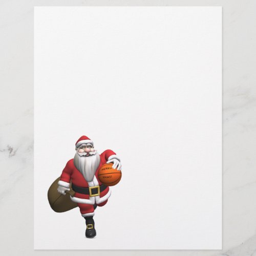 Santa Claus Basketball Player