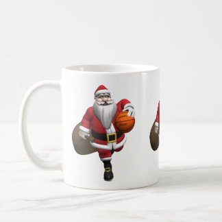 Santa Claus Basketball Player Coffee Mug