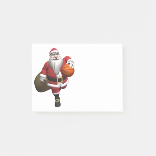 Santa Claus Basketball Player Post_it Notes