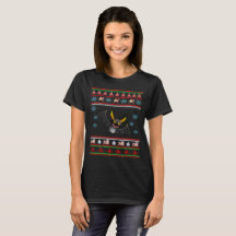 Santa Claus Bat Christmas Ugly Sweater T-Shirt