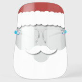 Santa Claus Beard Christmas Face Shield (Front)