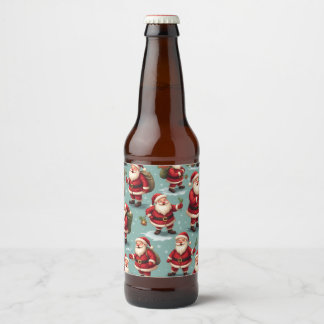 Santa Claus beer bottle interior props (Edit) Beer Bottle Label