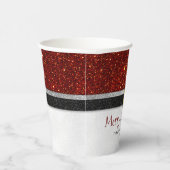 Santa Claus Belt and Buckle - Merry Christmas Paper Cups | Zazzle