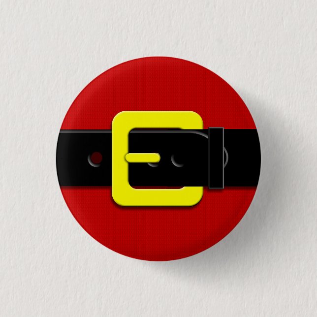 Santa Claus Belt Button (Front)
