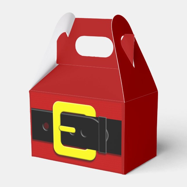 Santa Claus Belt Favor Boxes (Front Side)