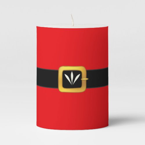 Santa Claus Belt Pillar Candle