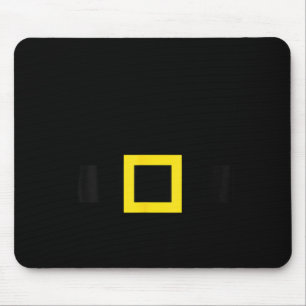 Santa Claus Belt Suit Funny Halloween Christmas Co Mouse Pad