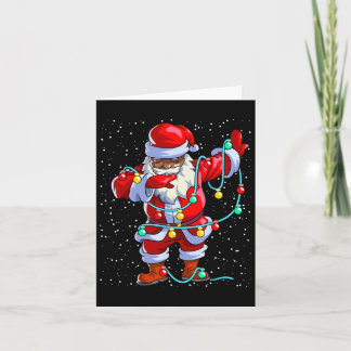 Santa Claus Black Christmas Afro African American Card