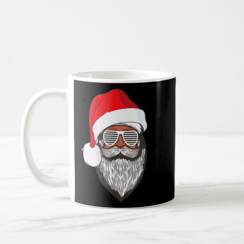 Santa Claus Black Xmas Santa Afro African American Coffee Mug