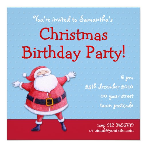 Santa Claus Party Invitations 8