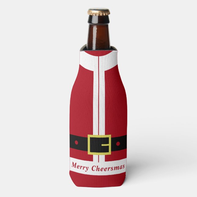 Santa Claus Bottle Cooler (Bottle Front)