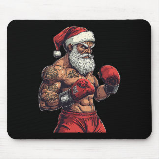 Santa Claus Boxing And Mma - Christmas Boxing Mouse Pad